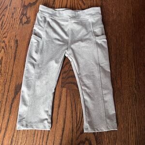 Joe Fresh Girl's Heather Gray Cropped Athletic Active Legging Pants - 3